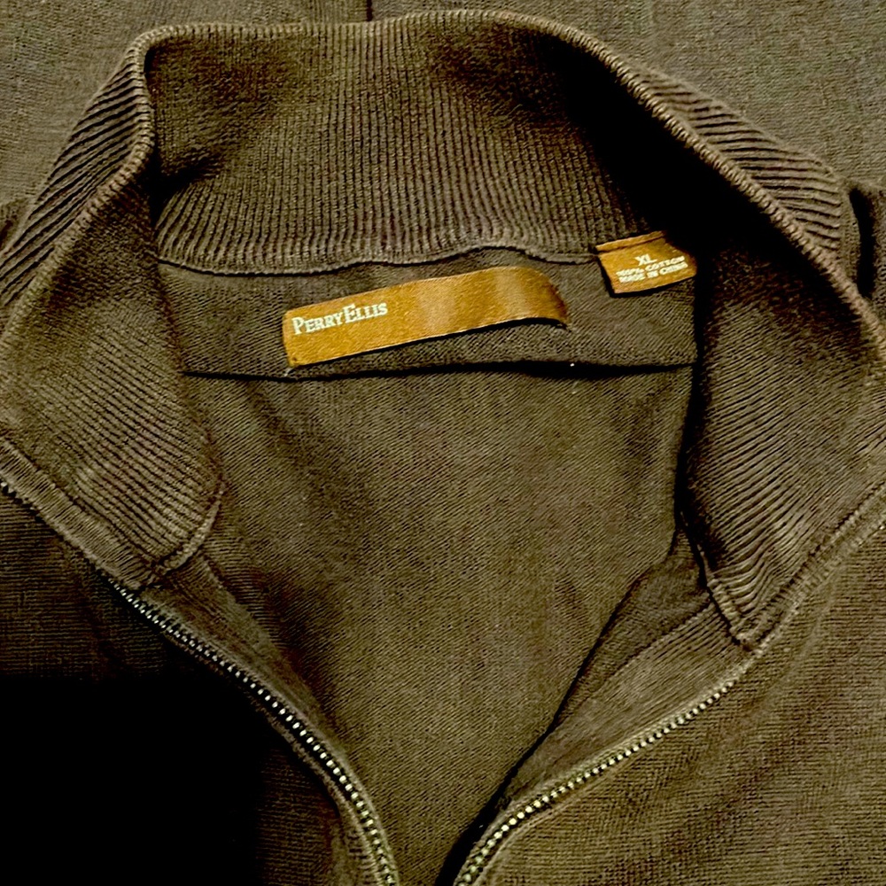 Perry Ellis Mens Sweat Jacket